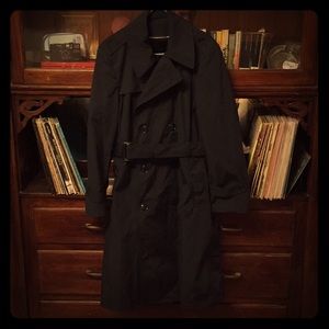 Black American Apparel Trench Coat